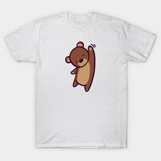 Big Wave Bear Cub T-Shirt by ThumboArtBumbo